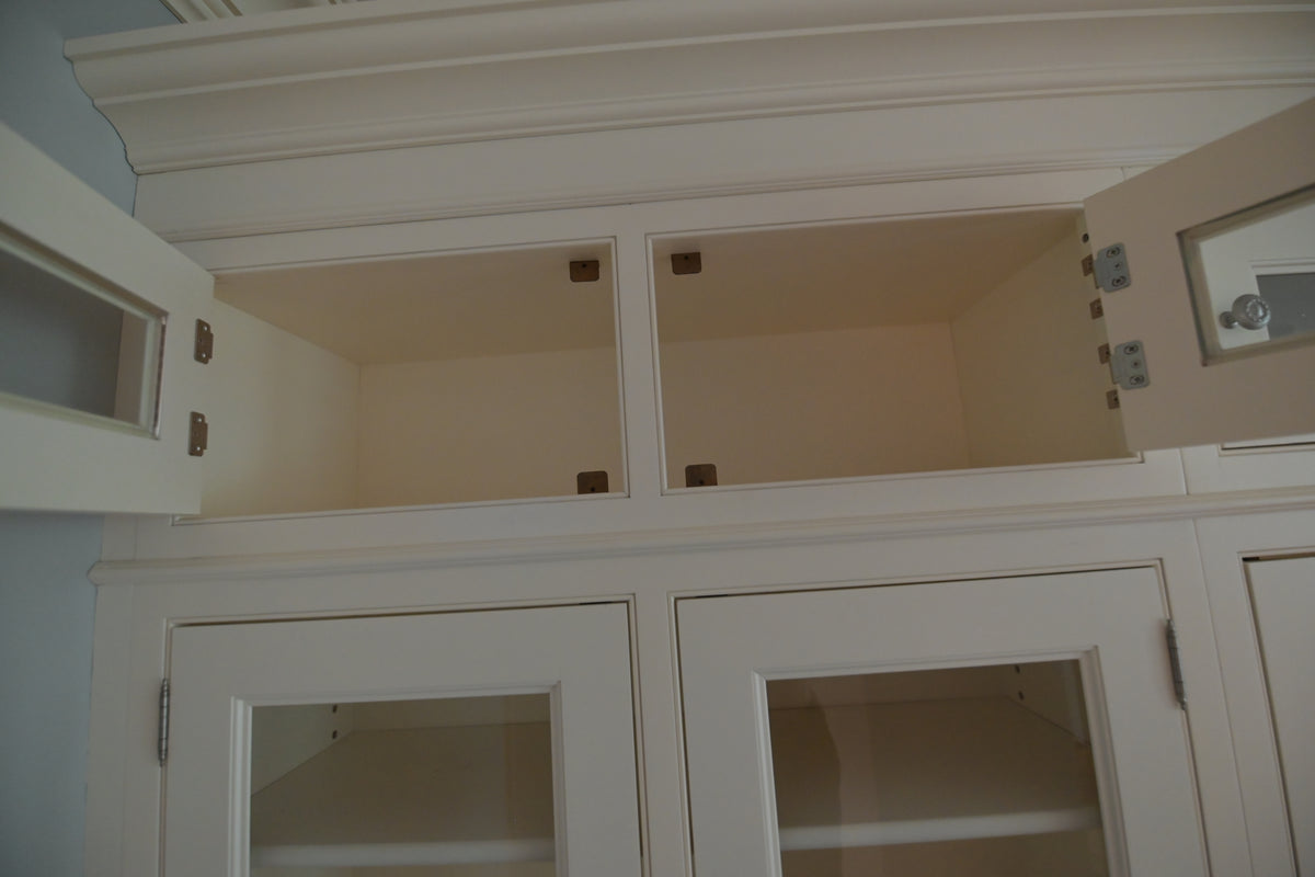 "The Clair" Transitional White Solid Wood Pantry Wall