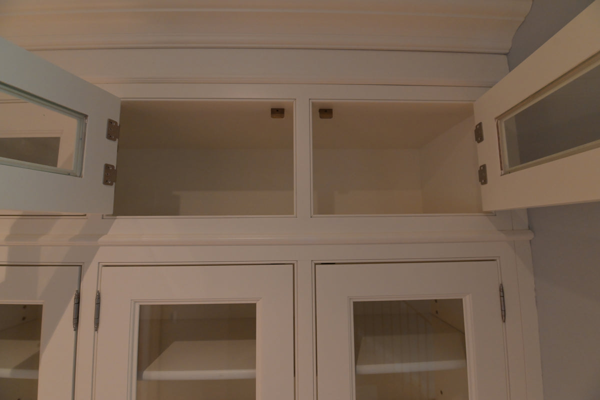 "The Clair" Transitional White Solid Wood Pantry Wall