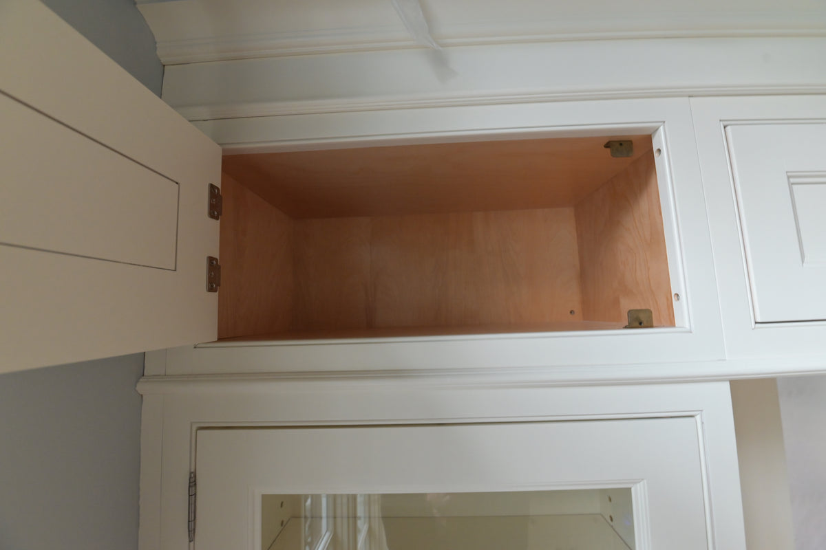 "The Clair" Transitional White Solid Wood Wet Bar