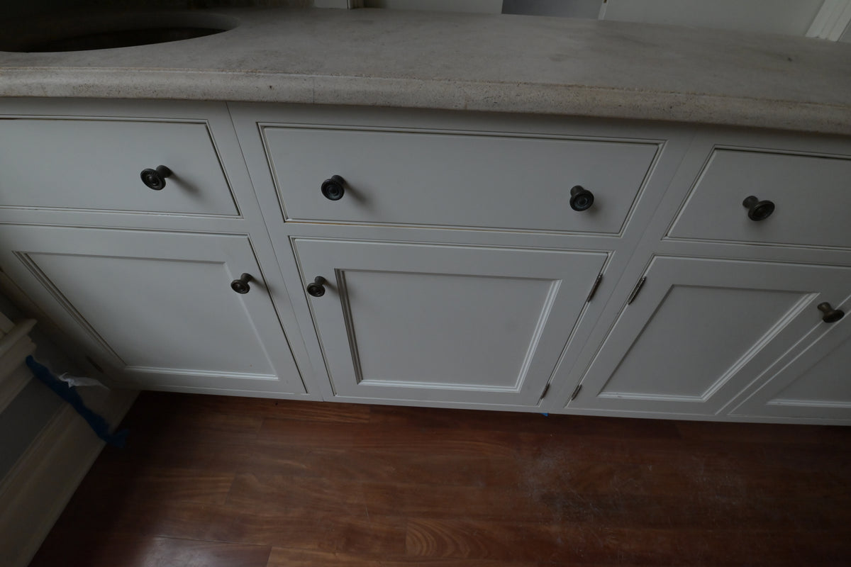 "The Clair" Transitional White Solid Wood Wet Bar