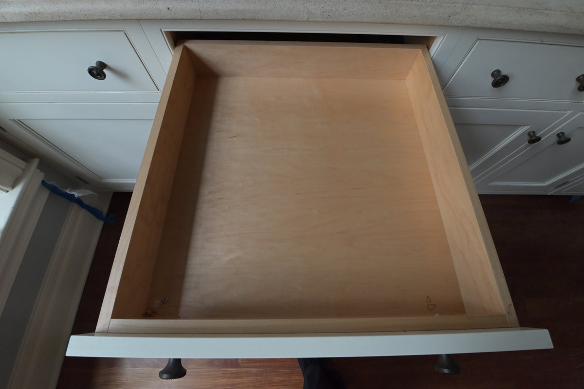 "The Clair" Transitional White Solid Wood Wet Bar