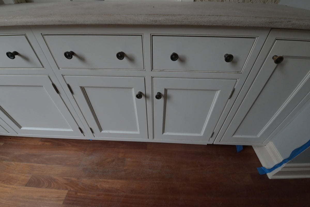 "The Clair" Transitional White Solid Wood Wet Bar