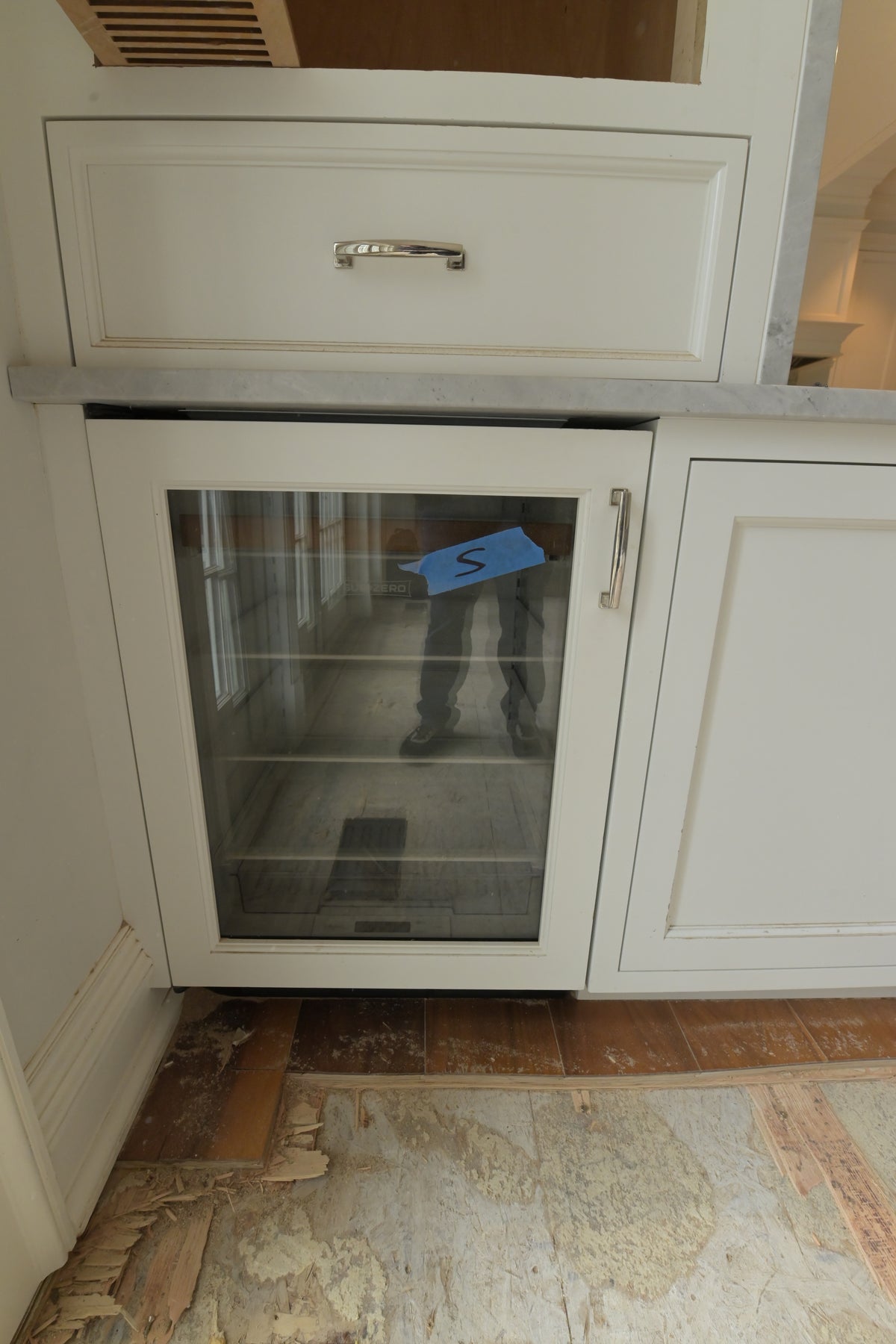 "The Blenheim" Transitional White Kitchen with Island & Sub-Zero Refrigerators