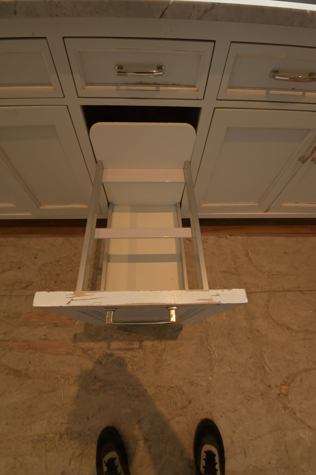 "The Blenheim" Transitional White Kitchen with Island & Sub-Zero Refrigerators