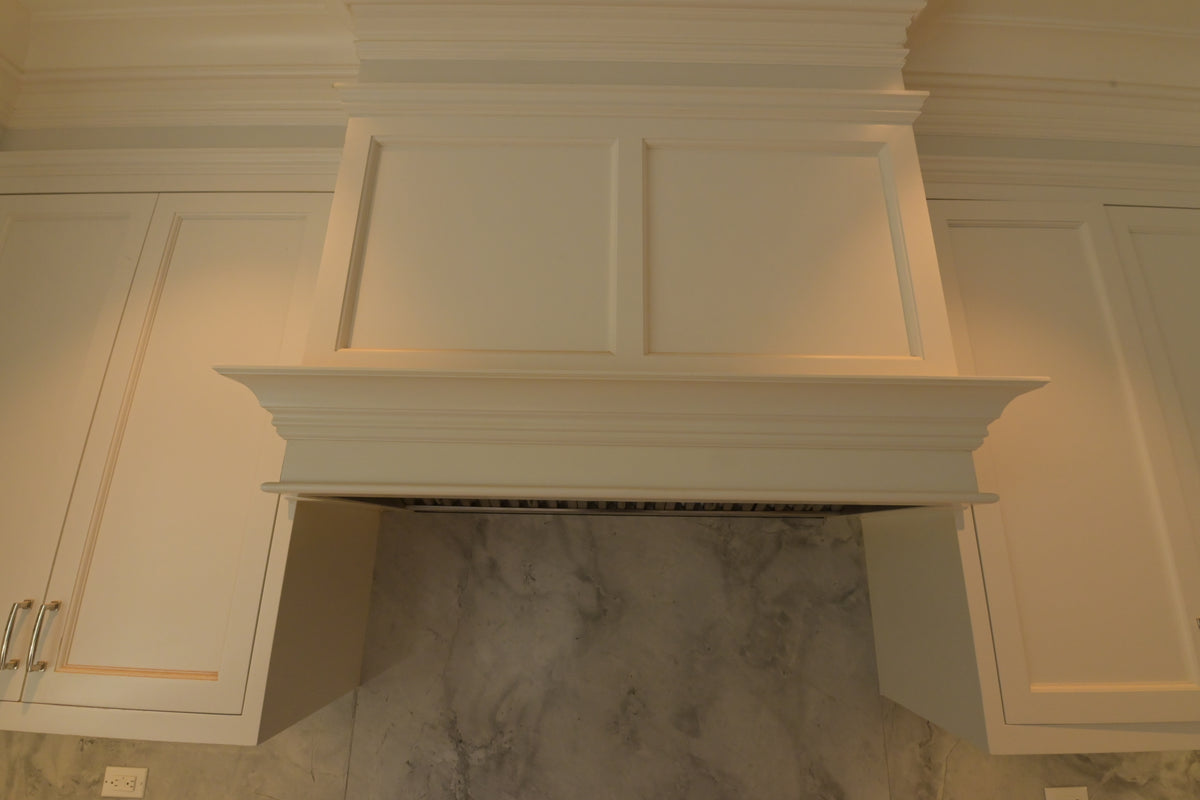 "The Blenheim" Transitional White Kitchen with Island & Sub-Zero Refrigerators
