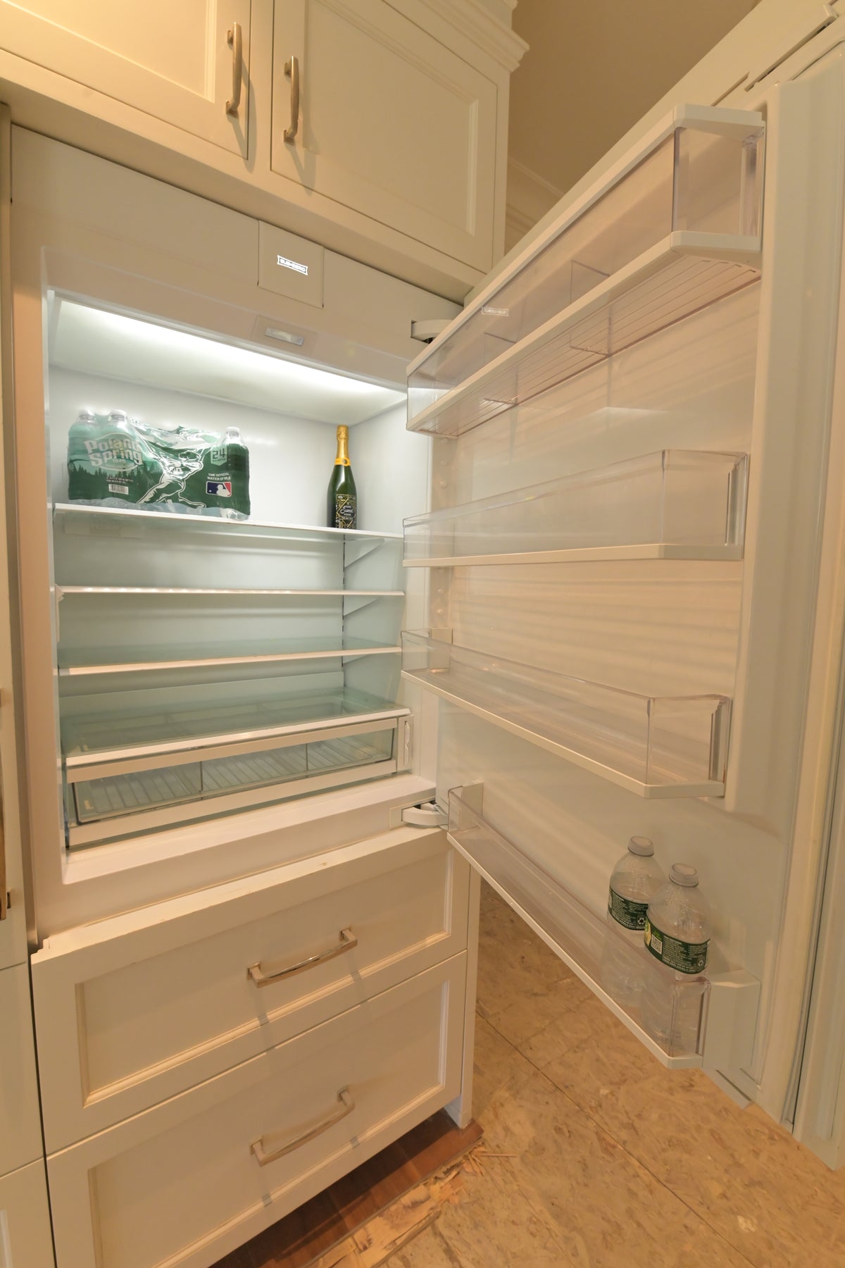 "The Blenheim" Transitional White Kitchen with Island & Sub-Zero Refrigerators