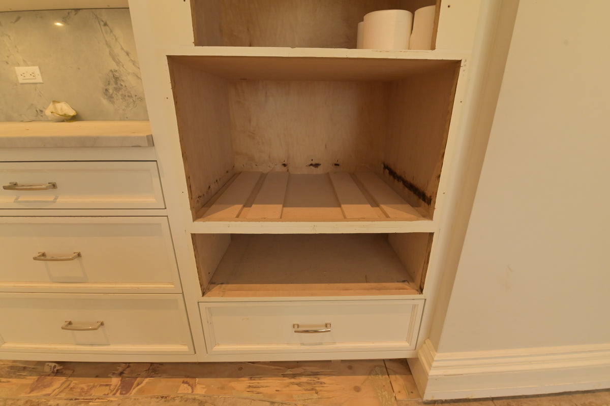 "The Blenheim" Transitional White Kitchen with Island & Sub-Zero Refrigerators
