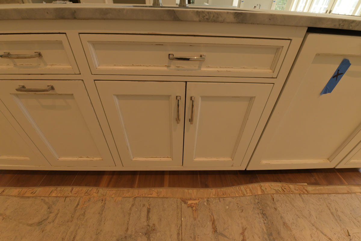 "The Blenheim" Transitional White Kitchen with Island & Sub-Zero Refrigerators