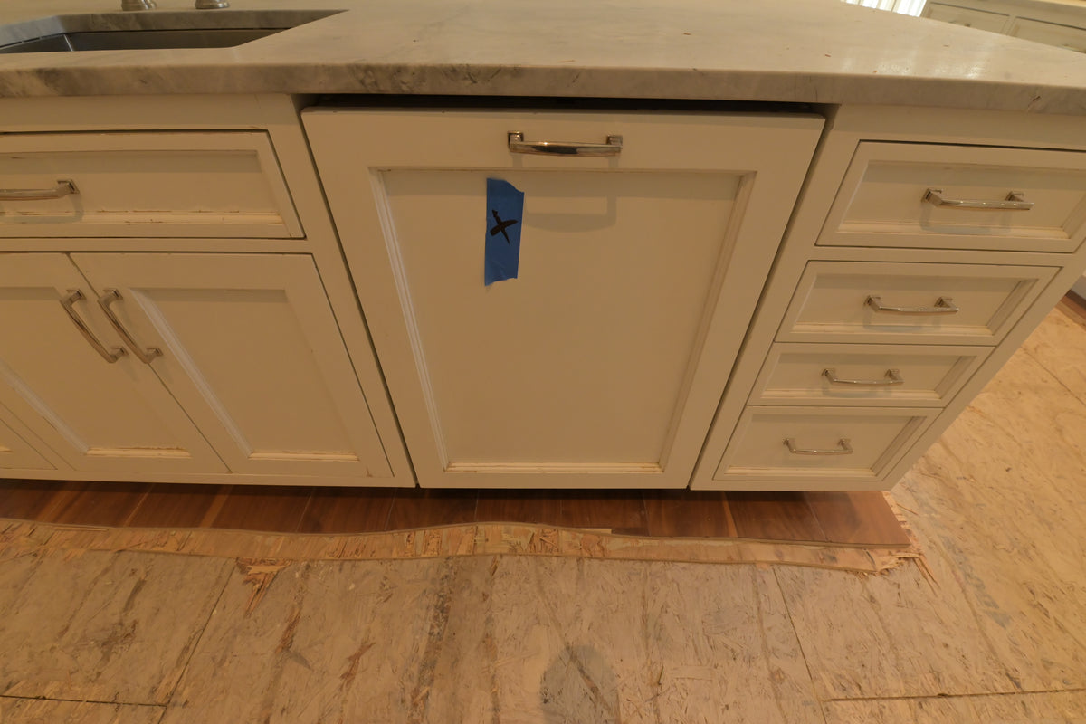 "The Blenheim" Transitional White Kitchen with Island & Sub-Zero Refrigerators