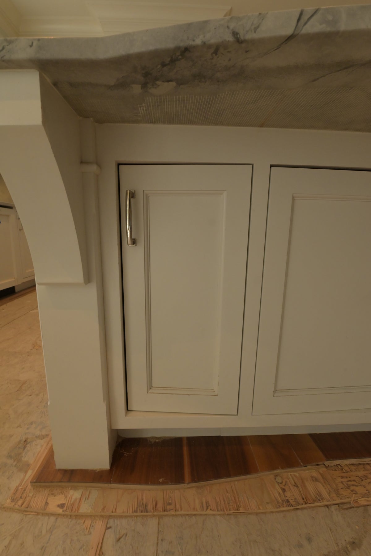 "The Blenheim" Transitional White Kitchen with Island & Sub-Zero Refrigerators