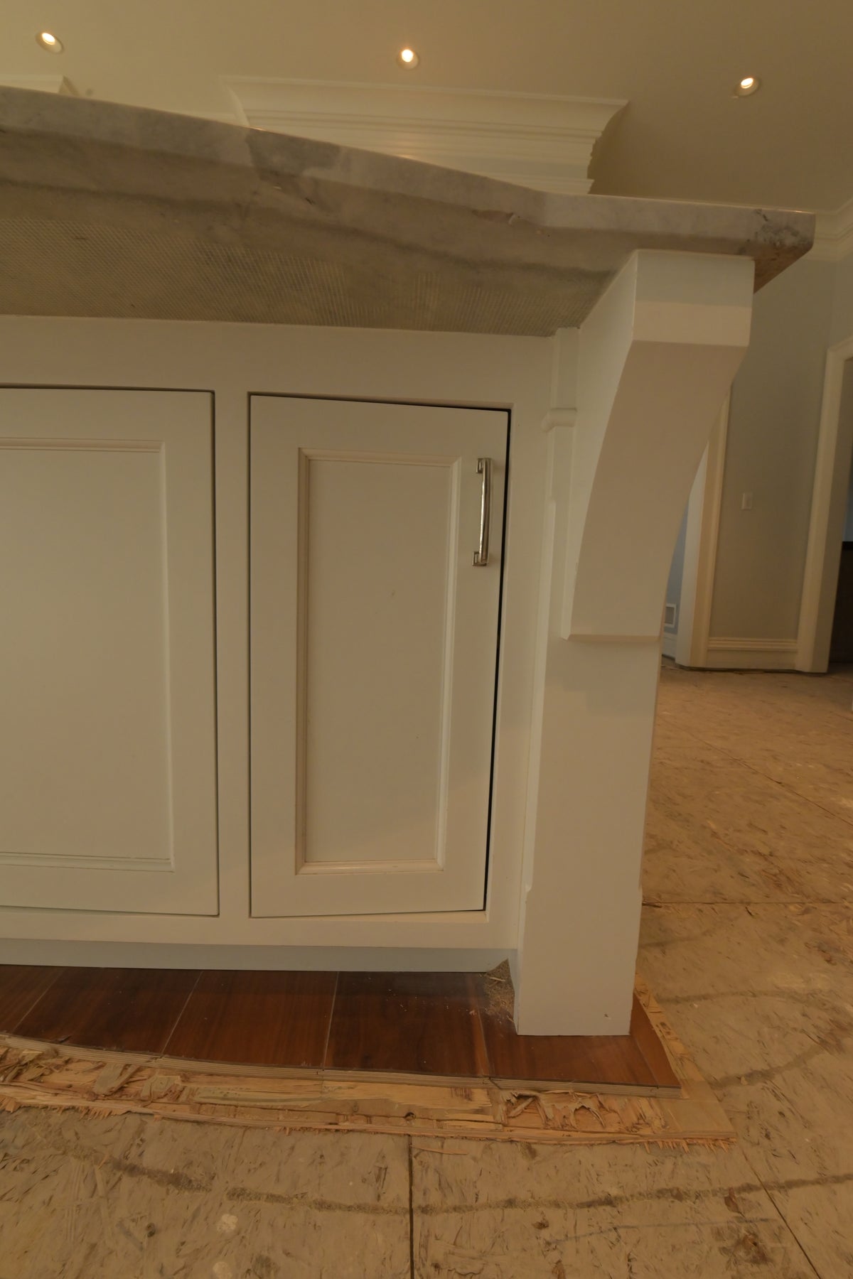 "The Blenheim" Transitional White Kitchen with Island & Sub-Zero Refrigerators