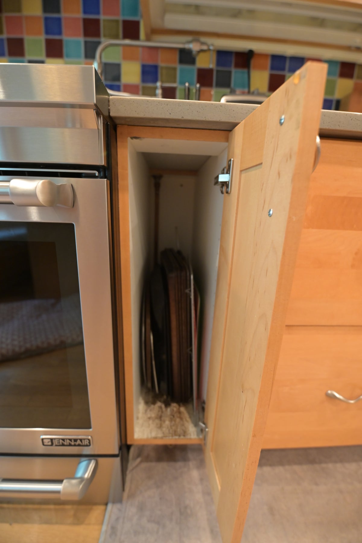 Millennia Transitional Craftsman Shaker Kitchen with 36" Sub-Zero Refrigerator