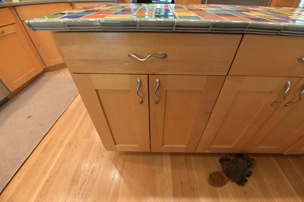Millennia Transitional Craftsman Shaker Kitchen with 36" Sub-Zero Refrigerator