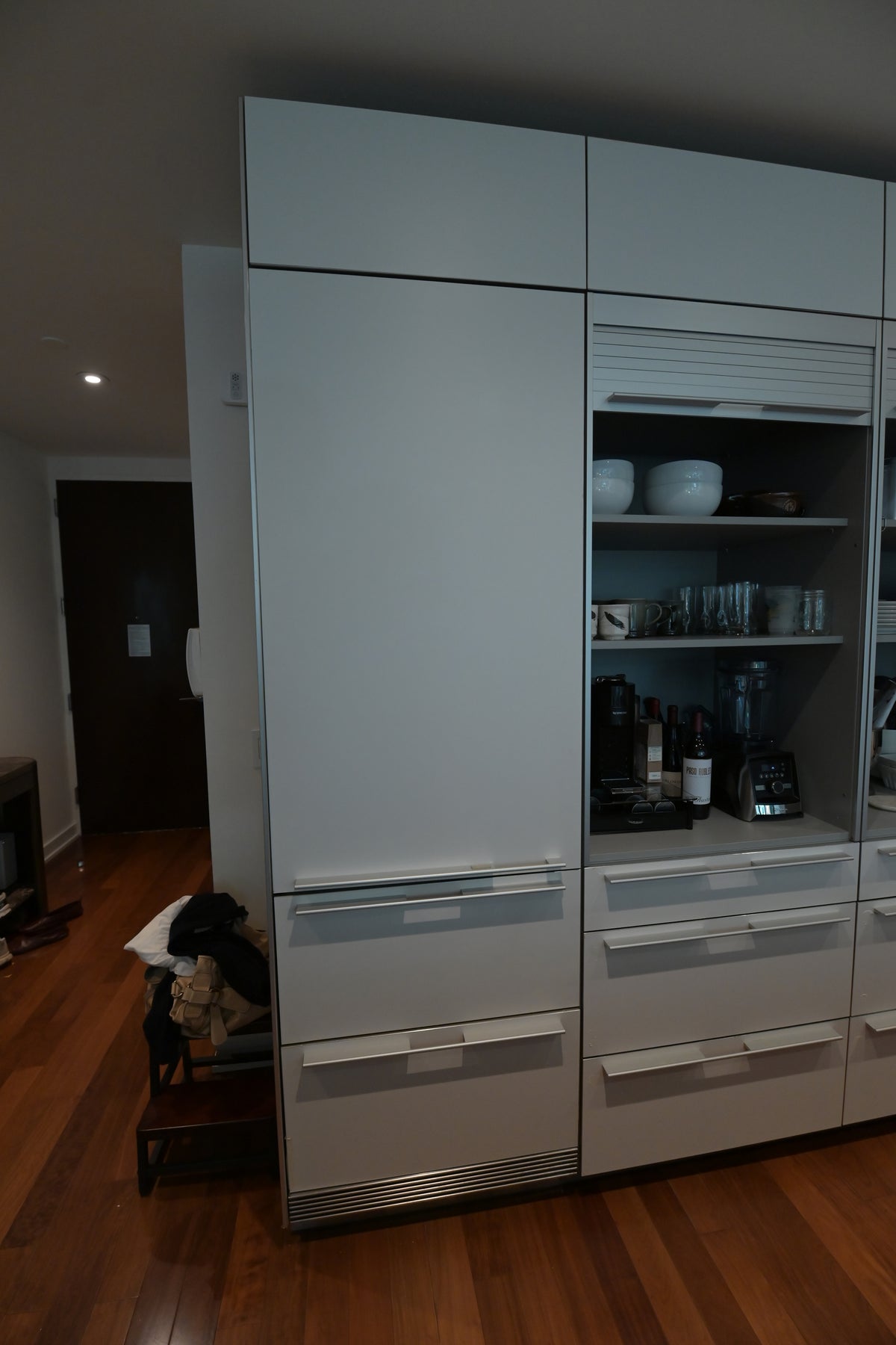 Bulthaup Modern Gray & White Kitchen with Miele Appliances