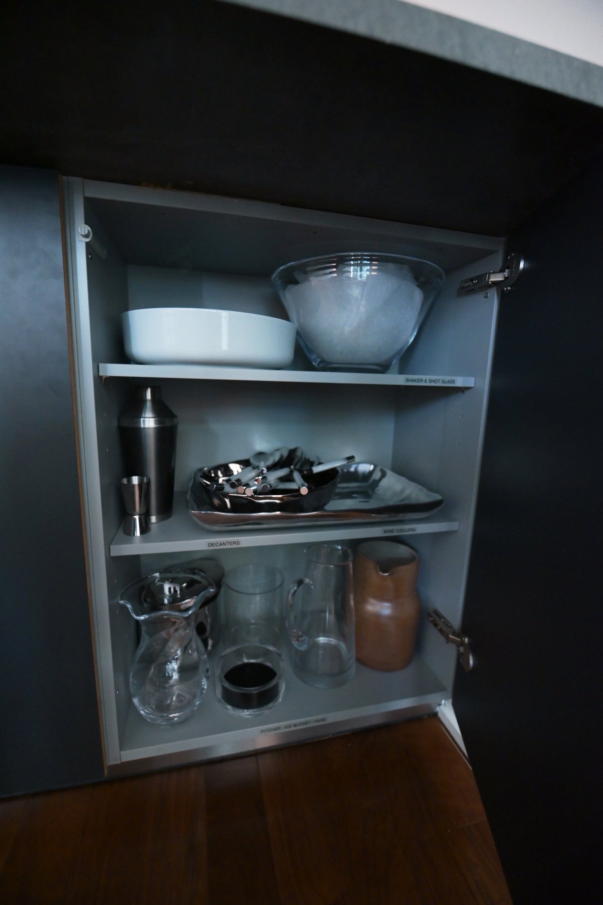 Bulthaup Modern Gray & White Kitchen with Miele Appliances
