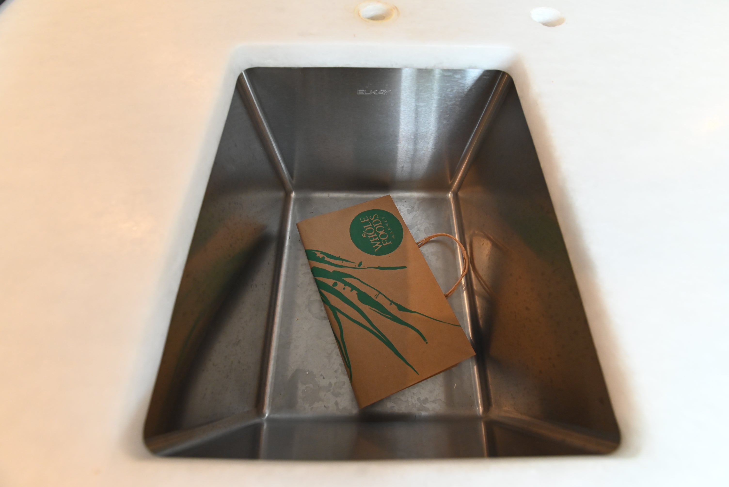 Prevo Transitional White Complete Kitchen Cabinets with Brown Wooden Island