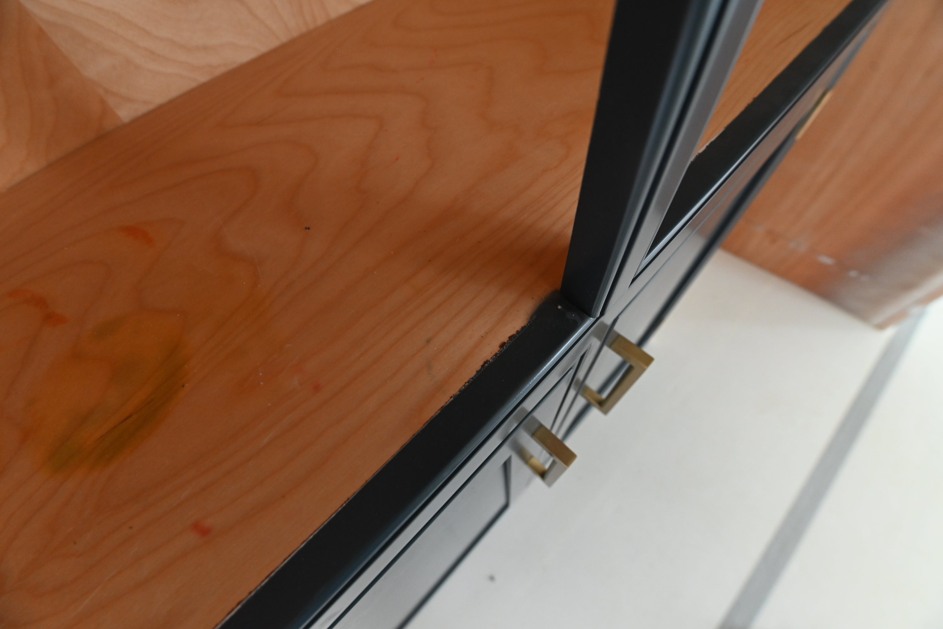 Prevo Transitional Dark Blue Butler's Pantry