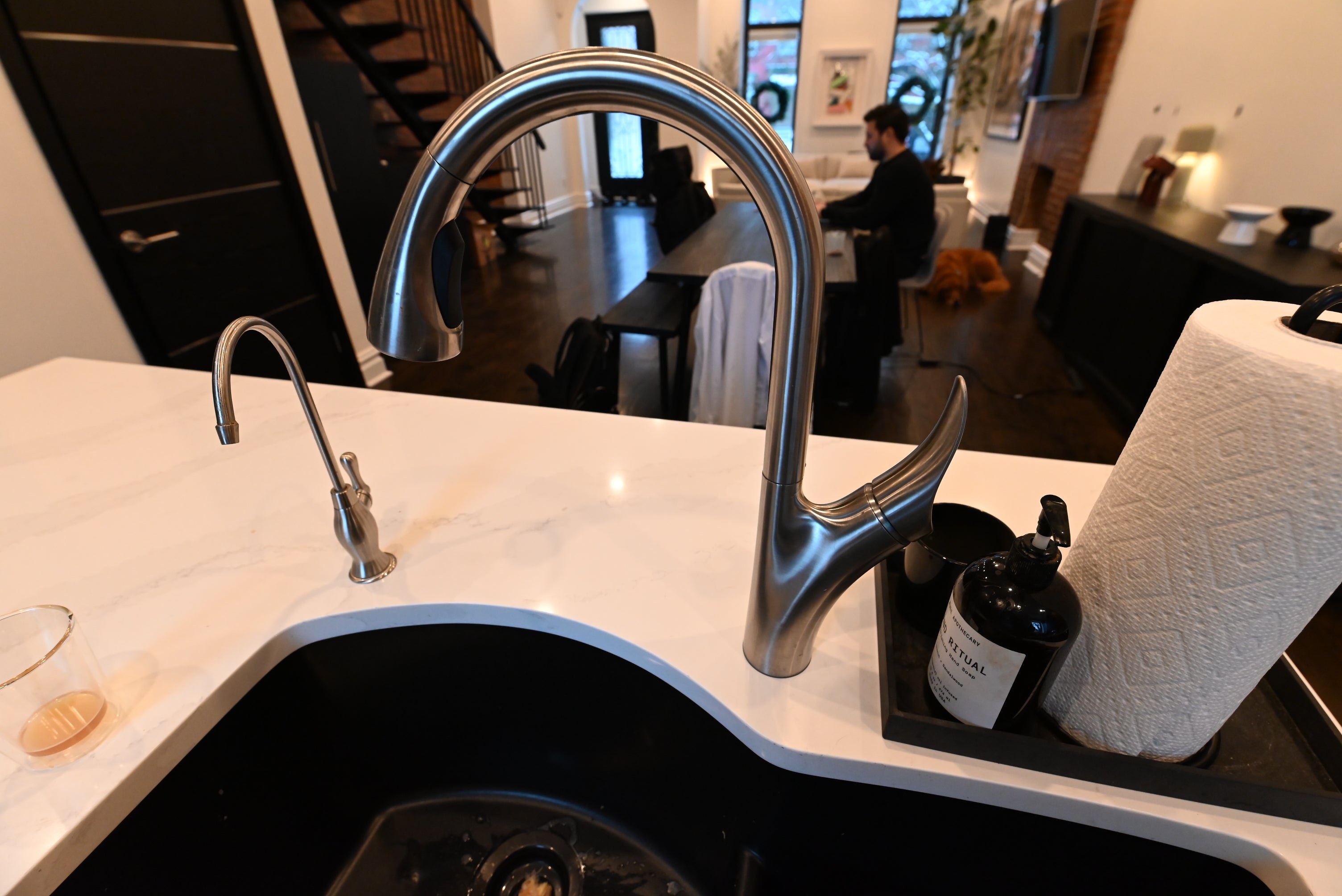 Dark Mocha Latte Modern Pre-Owned Kitchen