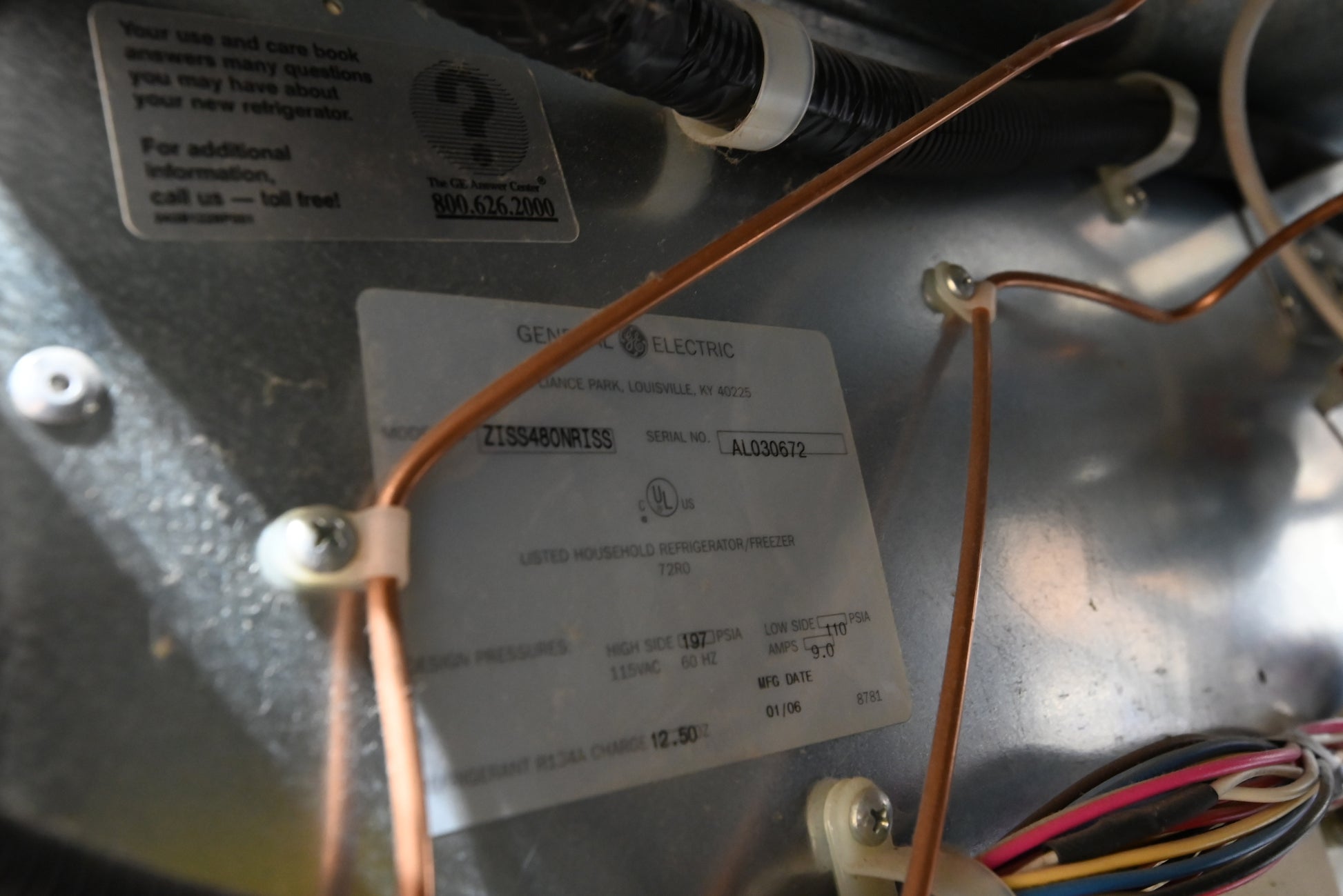 Monogram ZISS480NRSS 48" Stainless Steel Side by Side Refrigerator