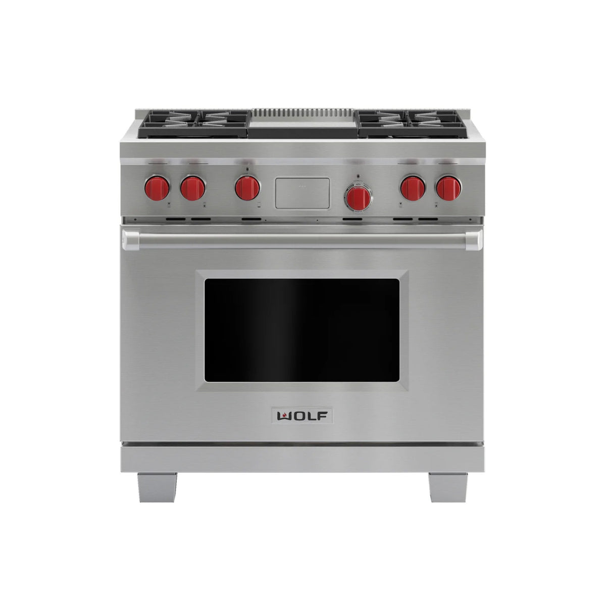 Wolf DF364G 36" Stainless Steel Dual Fuel Range