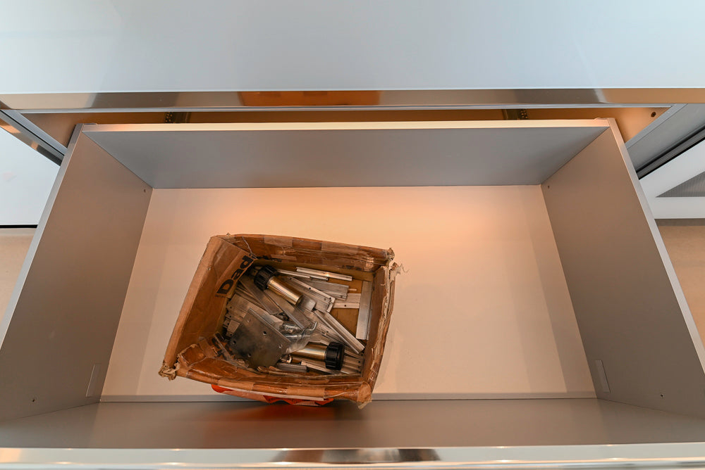 Modern Marble White Kitchen with Island