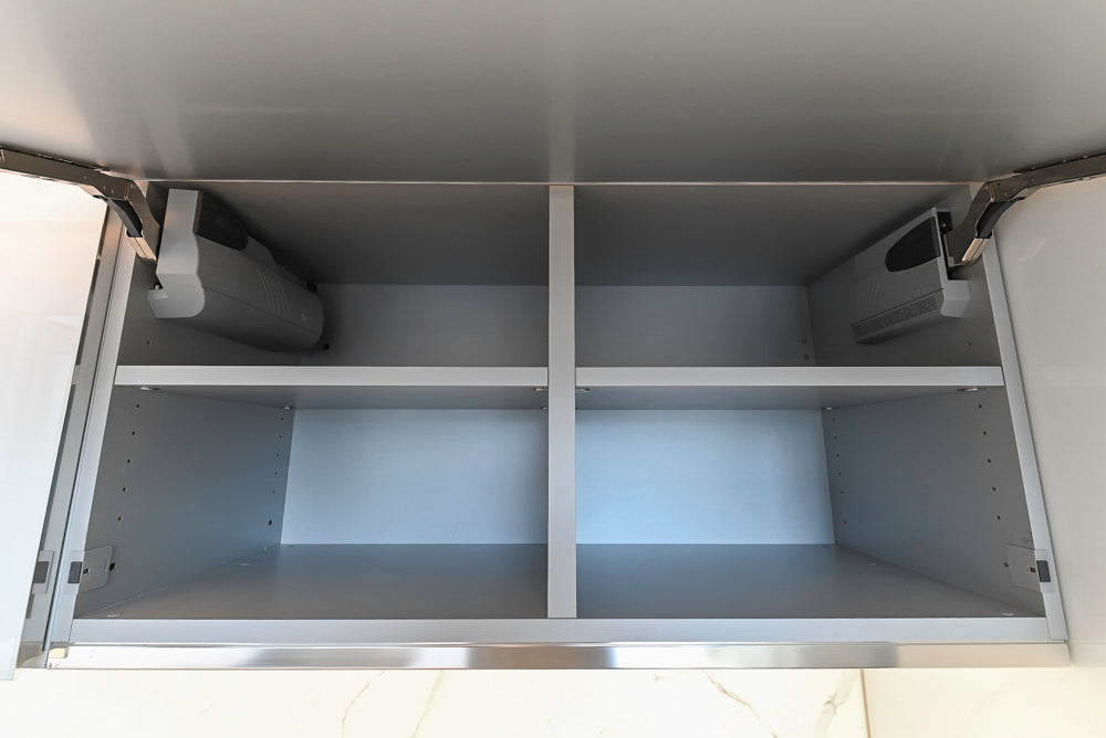 Modern Marble White Kitchen with Island