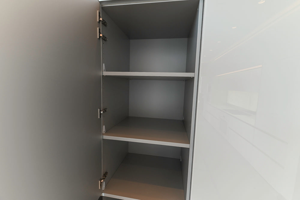 Modern Marble White Kitchen with Island