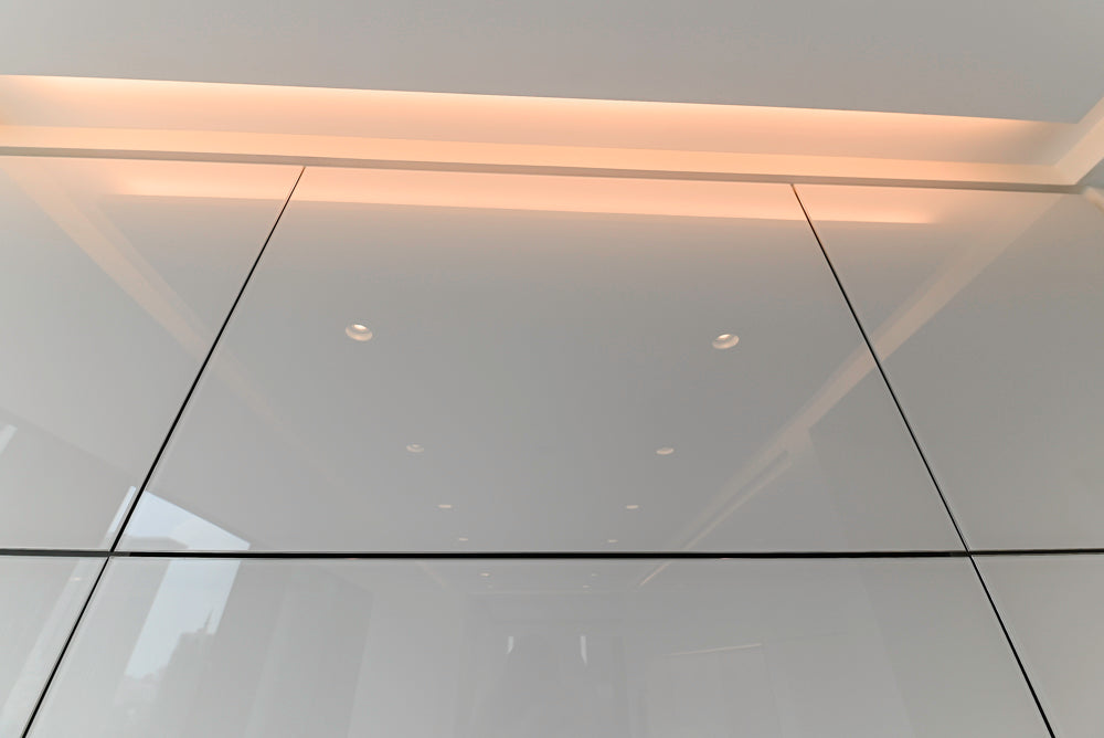 Modern Marble White Kitchen with Island