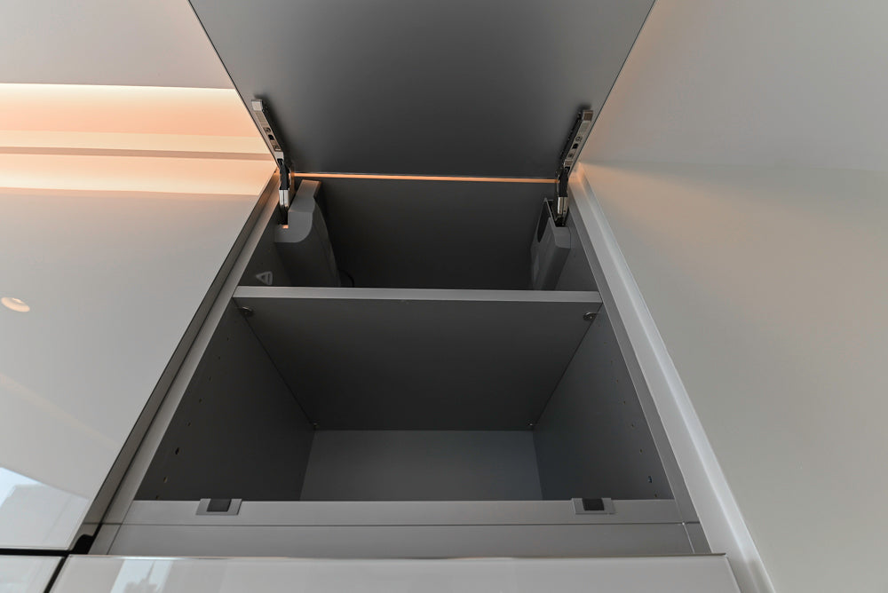 Modern Marble White Kitchen with Island