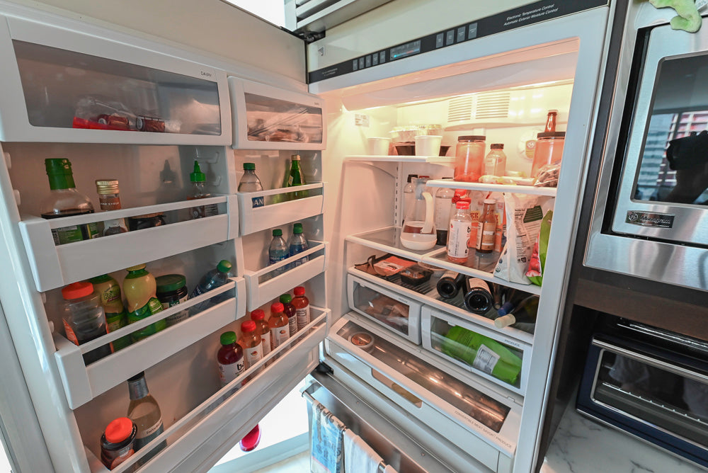 Dark Wooden Traditional Kitchen with Marble Island and Viking Appliance Package