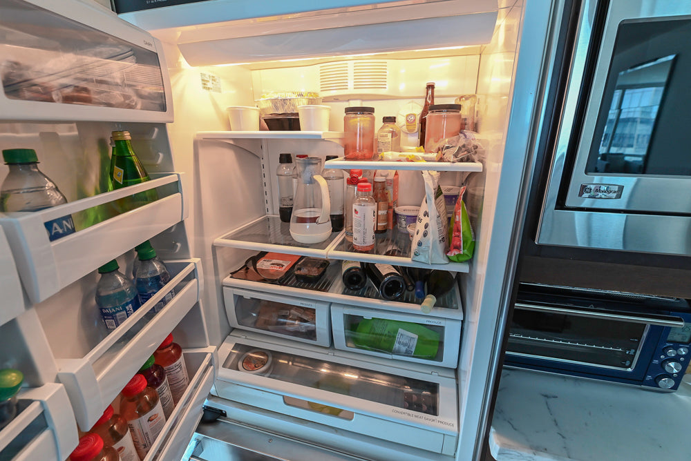 Dark Wooden Traditional Kitchen with Marble Island and Viking Appliance Package