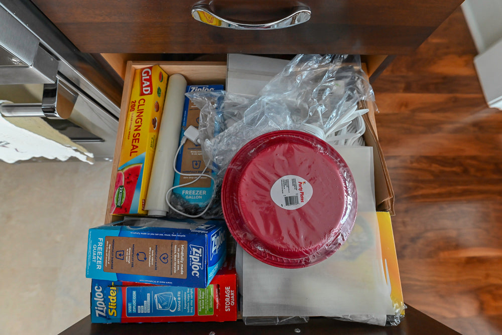 Dark Wooden Traditional Kitchen with Marble Island and Viking Appliance Package