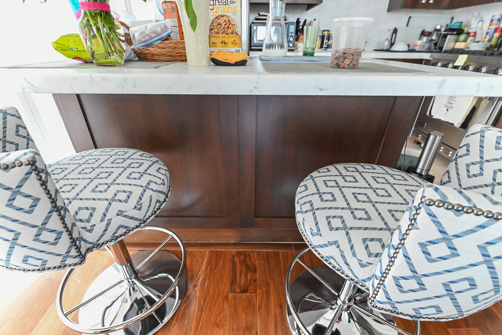 Dark Wooden Traditional Kitchen with Marble Island and Viking Appliance Package