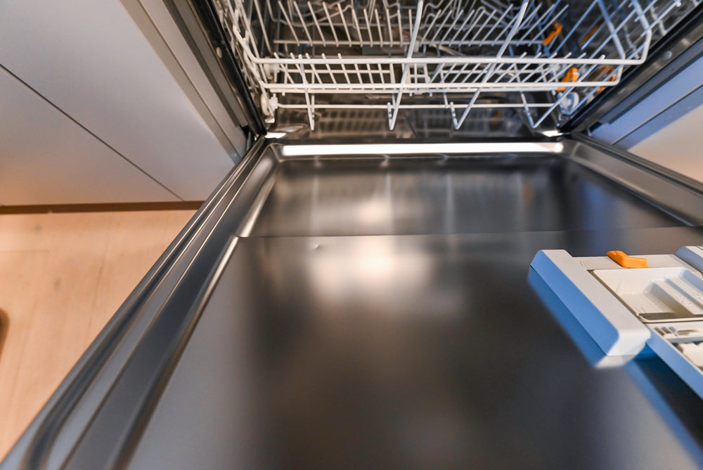 Stevali Stunner: Modern Two-Tone Kitchen with Island and Miele Appliance Package