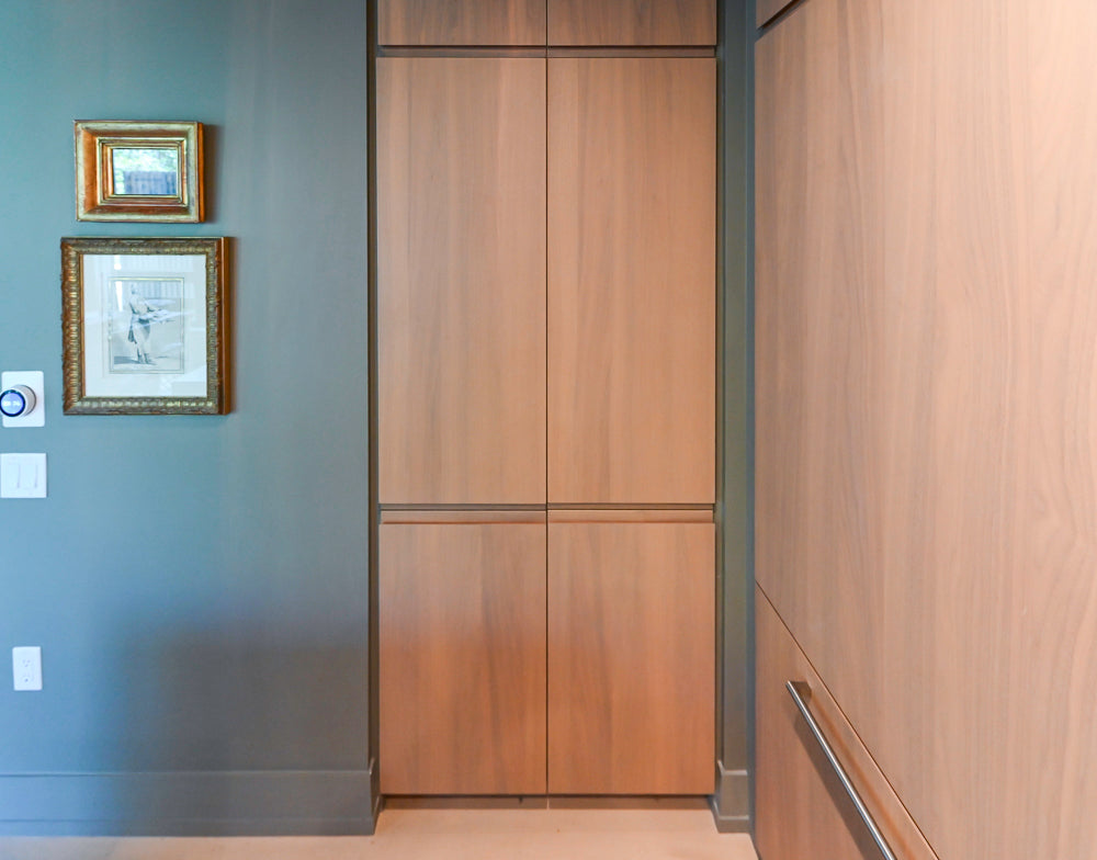 Stevali Stunner: Modern Two-Tone Kitchen with Island and Miele Appliance Package