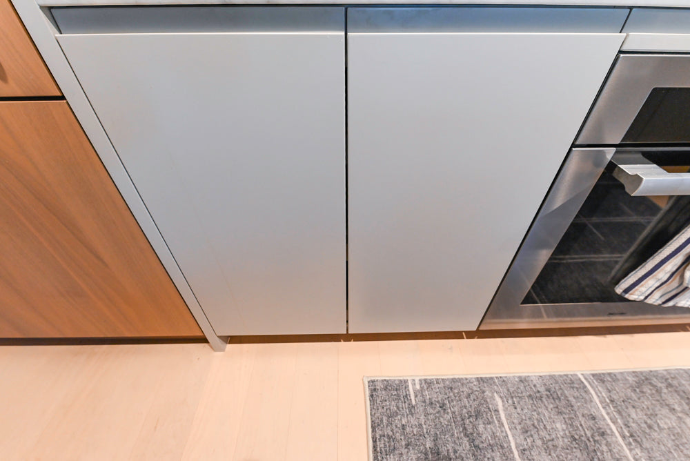 Stevali Stunner: Modern Two-Tone Kitchen with Island and Miele Appliance Package