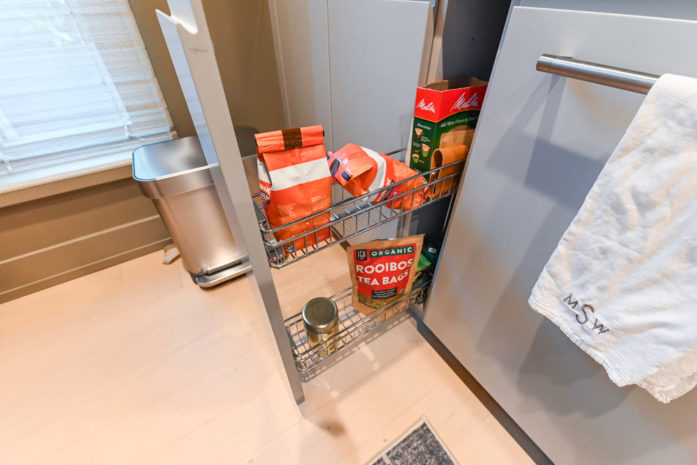 Stevali Stunner: Modern Two-Tone Kitchen with Island and Miele Appliance Package