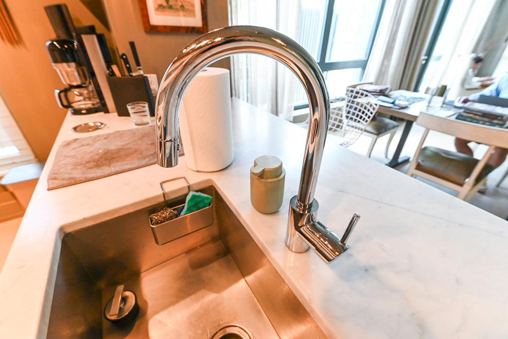 Stevali Stunner: Modern Two-Tone Kitchen with Island and Miele Appliance Package