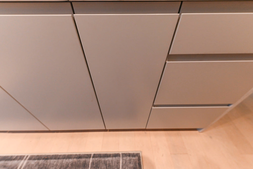 Stevali Stunner: Modern Two-Tone Kitchen with Island and Miele Appliance Package