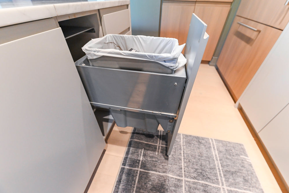 Stevali Stunner: Modern Two-Tone Kitchen with Island and Miele Appliance Package