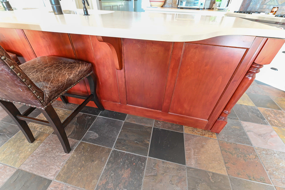 Cronin Cabinets Charm: Traditional White Kitchen with Island & Luxe Appliances