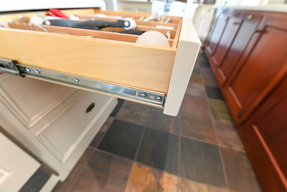 Cronin Cabinets Charm: Traditional White Kitchen with Island & Luxe Appliances