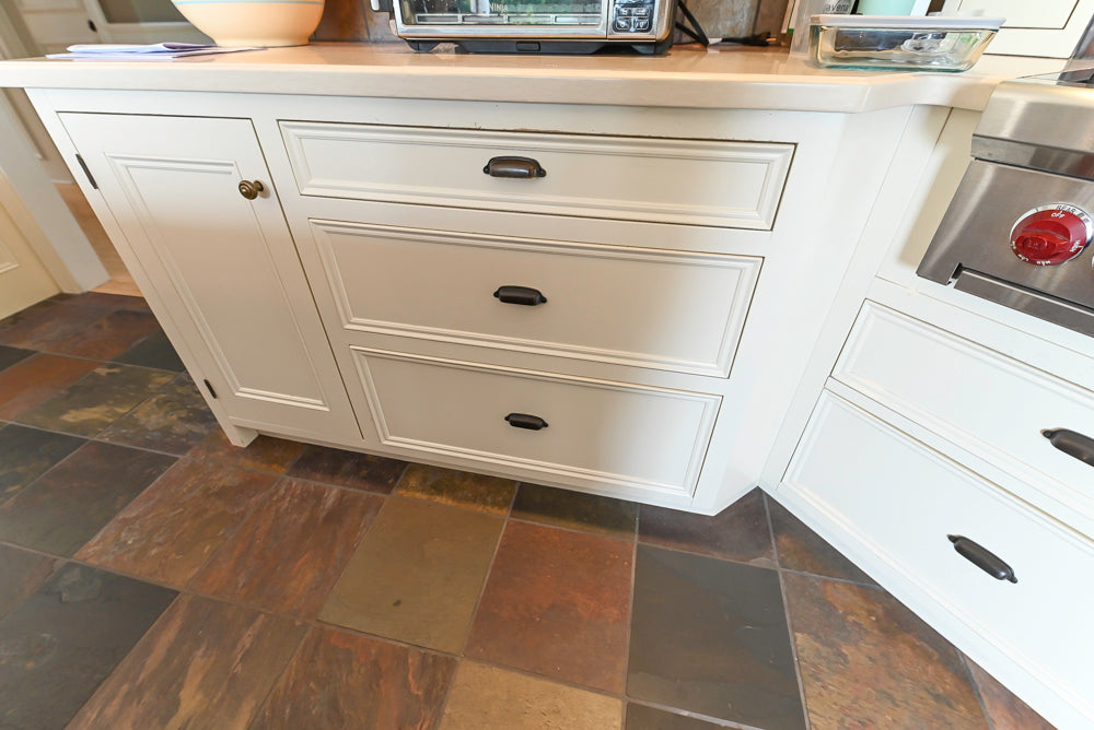 Cronin Cabinets Charm: Traditional White Kitchen with Island & Luxe Appliances