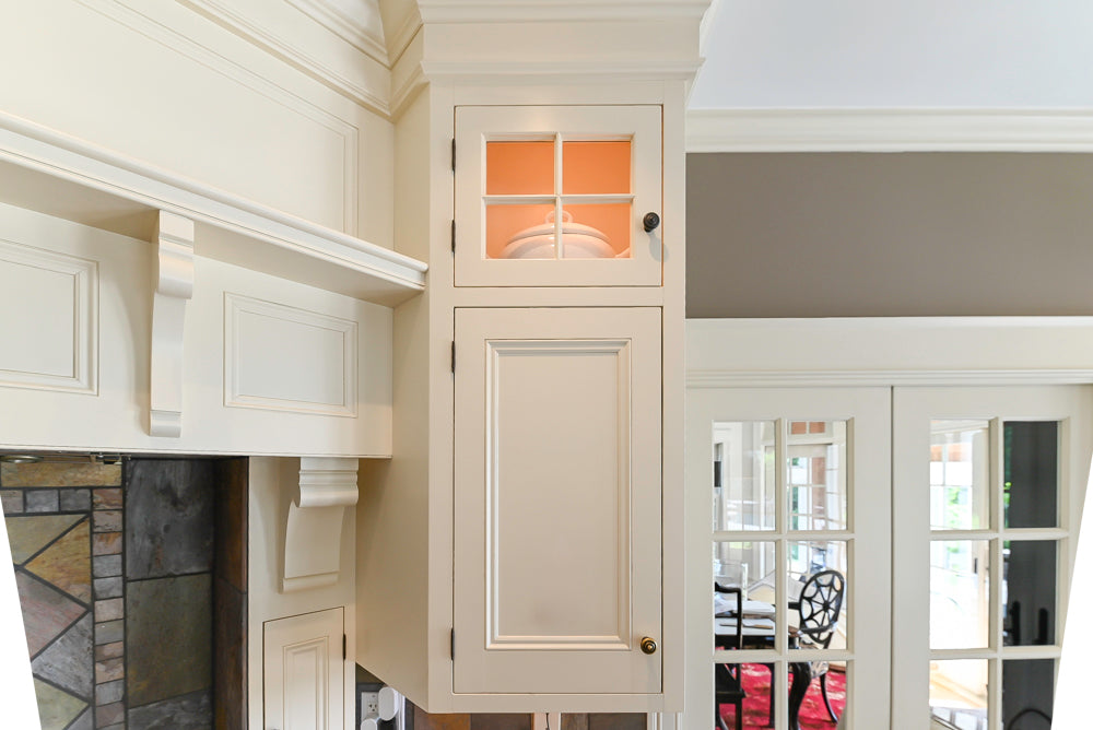 Cronin Cabinets Charm: Traditional White Kitchen with Island & Luxe Appliances