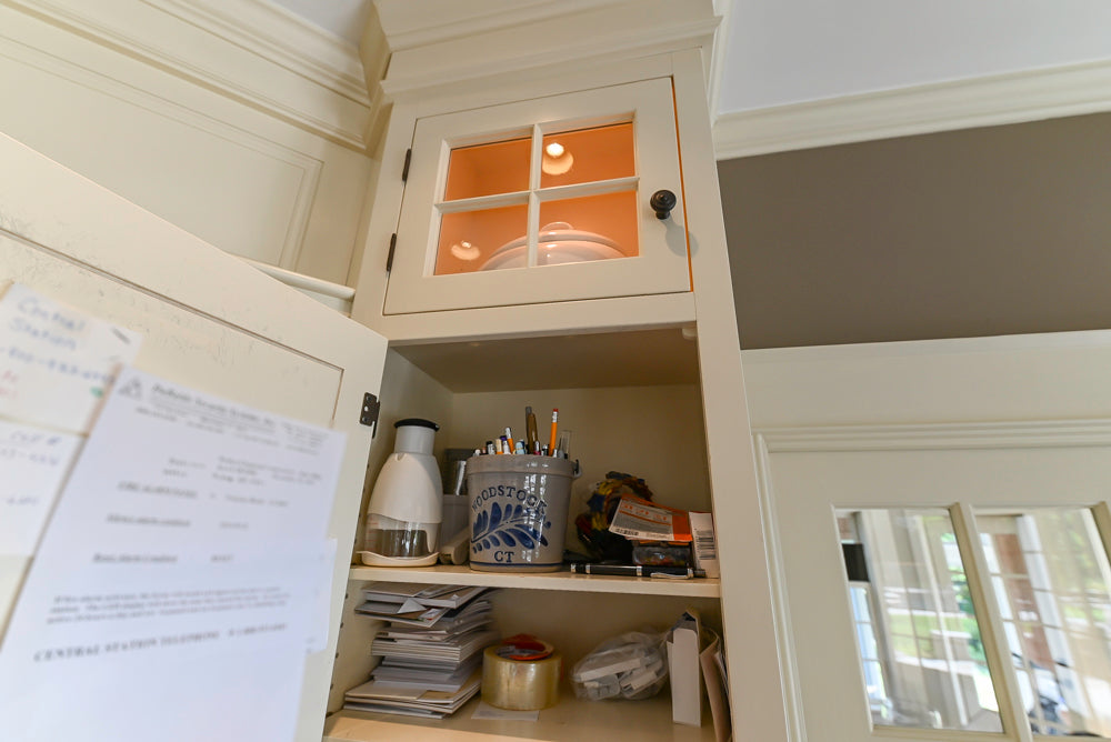 Cronin Cabinets Charm: Traditional White Kitchen with Island & Luxe Appliances