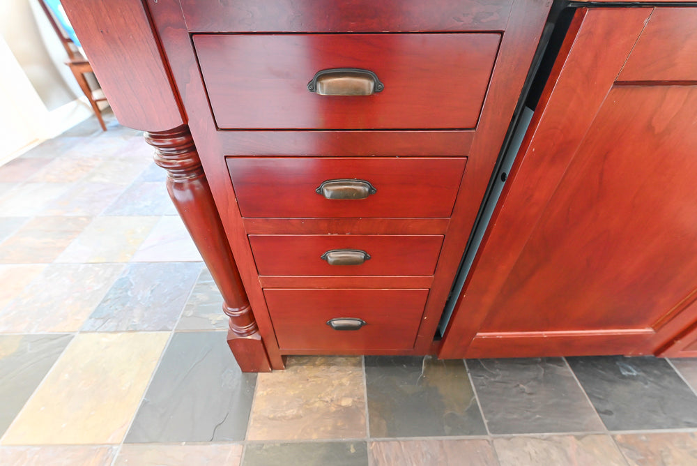 Cronin Cabinets Charm: Traditional White Kitchen with Island & Luxe Appliances