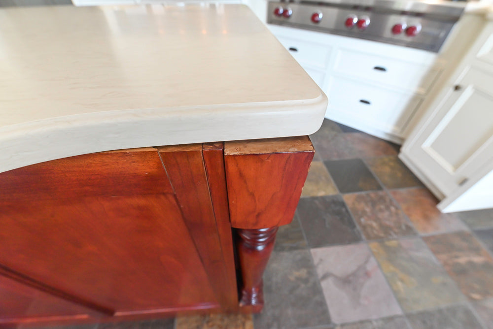 Cronin Cabinets Charm: Traditional White Kitchen with Island & Luxe Appliances