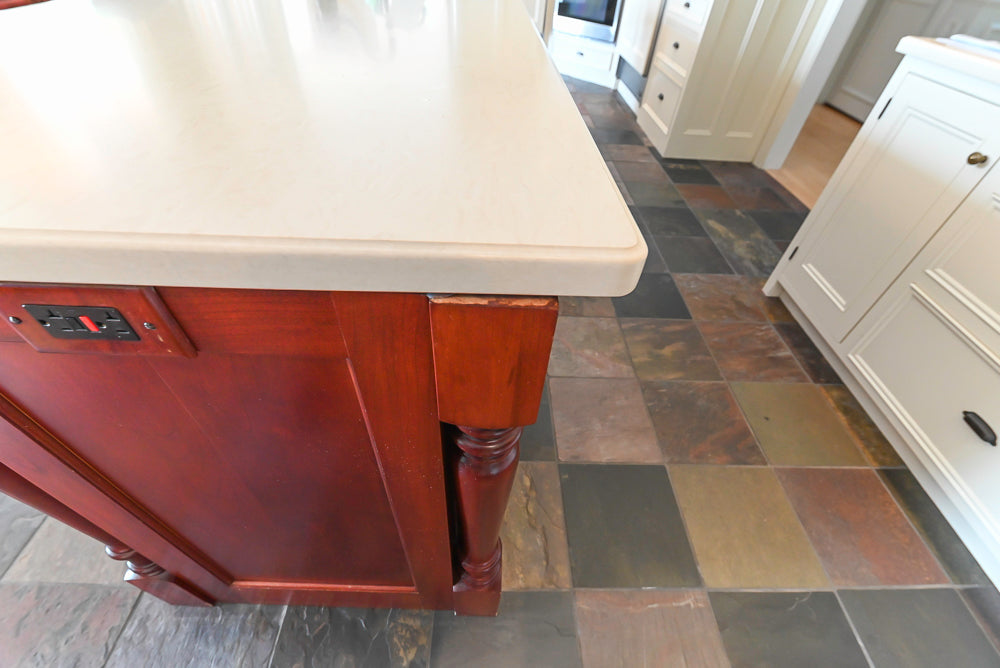 Cronin Cabinets Charm: Traditional White Kitchen with Island & Luxe Appliances