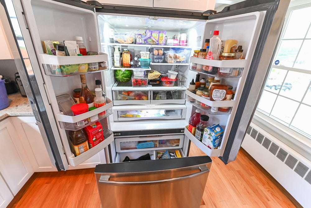 Cozy Charm: Traditional White Kitchen with Island & Appliance Package