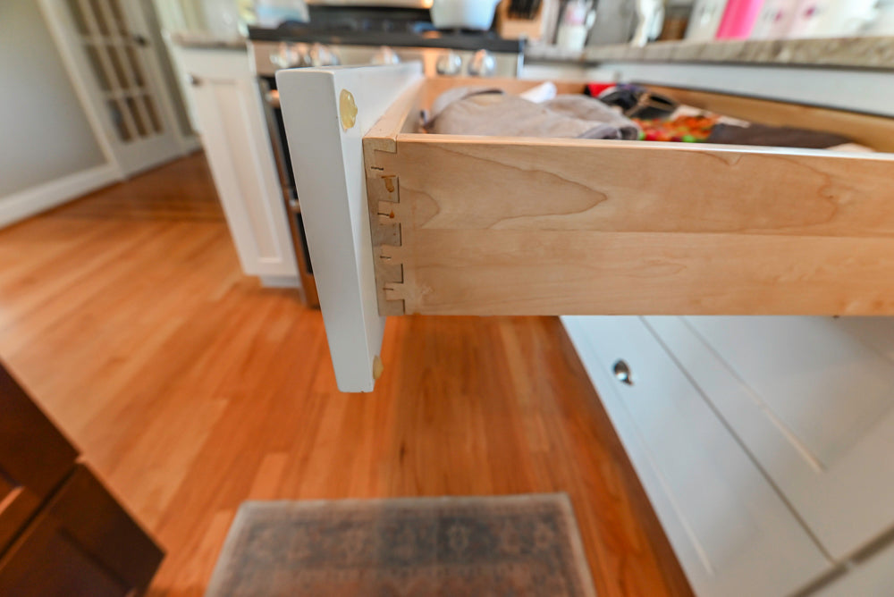 Cozy Charm: Traditional White Kitchen with Island & Appliance Package